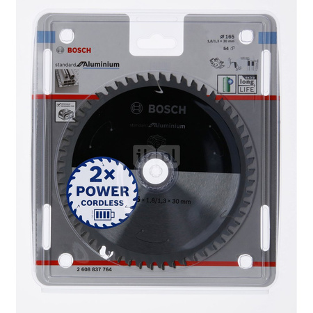 Ostrze do piły tarczowej bezprzewodowej Standard for Aluminium 184 x 2 / 1,5 x 16 T56