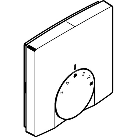 Termostat pokojowy, 230 V, tworzywo sztuczne / biały, numer wzoru 12303