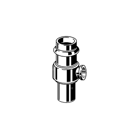 Trójnik VIEGA 2217.4 brąz (stan surowy) 18 mm x 1/4'' x 18 mm x 18 mm (mz x gw x kw)