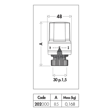 Głowica termostatyczna z czujnikiem cieczowym