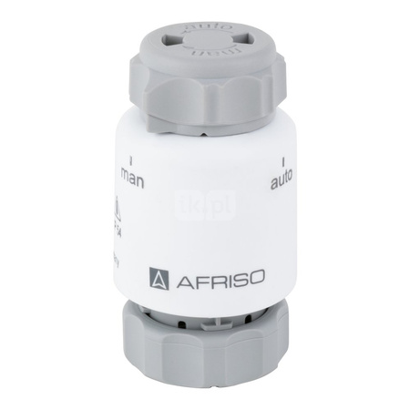 Siłownik termoelektryczny 24 V AC/DC, NC, funkcja sterowania ręcznego AFRISO TSA-02 FO gwint M30x1,5 mm