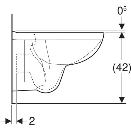 REKORD Miska ustępowa wisząca lejowa