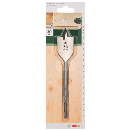 Wiertła płaskie, chwyt sześciokątny D = 30,0 mm, L = 165 mm