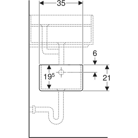 Ociekacz gipsowy Publica, dolna część