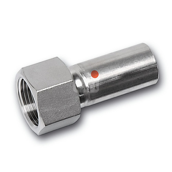 Przejściówka SANHA NiroTherm Press, stal nierdzewna, 22 mm x 3/4'' (zz x GW)