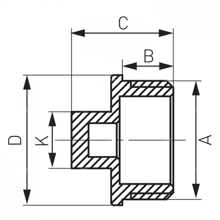 Korek FERRO mosiądz GZ 1'', kolor żółty