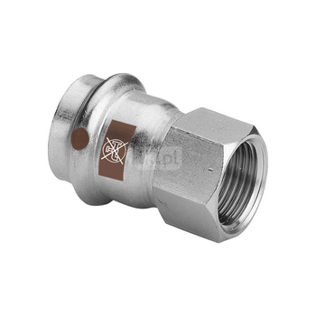 Przejściówka VIEGA 1712, stal nierdzewna / stal nierdzewna, 18 mm x 1/2'' (zz x gw)