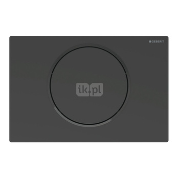 Przycisk uruchamiający Geberit Sigma10, przedni, czarny mat-czarny-czarny mat, easy-to-clean