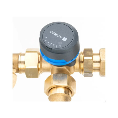 Grupa pompowa AFRISO BPS 961 AP GZ x GW 1'' x 3/4'', z zaworem mieszającym, z zaworem termostatycznym, z pompą obiegową