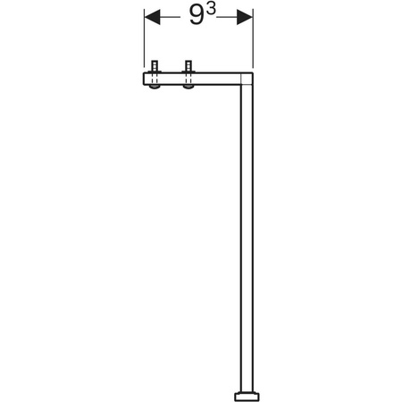 Zestaw nóg montażowych Acanto, H28.1