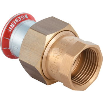 Śrubunek hydrauliczny GEBERIT Mapress C-Stahl FKM przejściowy stal gw 1 1/4'' 35 mm z pierścieniem zacinającym