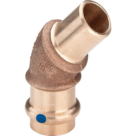 Łuk 45' VIEGA 2226.1LF, brąz, 54 mm (mz x kw)