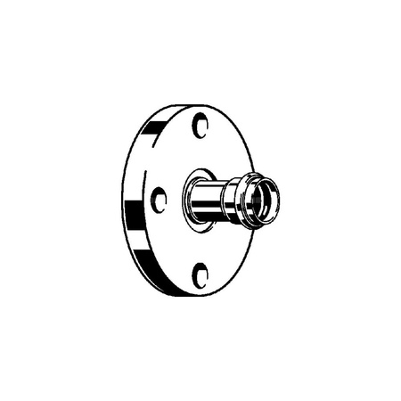 Przejście kołnierzowe z SC-Contur Sanpress VIEGA 2359 Jednoczęściowy, stal nierdzewna / stal nierdzewna, DN 50 x 54 mm (kołnierz x mz), 97 mm z uszczelką