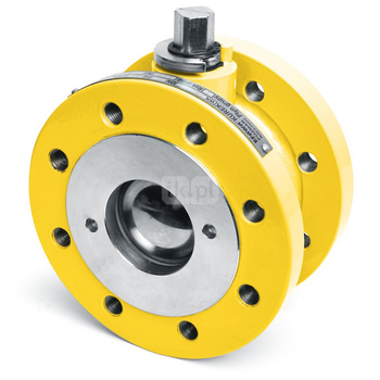 Zawór kulowy do gazu, kołnierz DN25, z otworami gwintowanymi, PN16