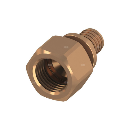 Mufa przejściowa TECE flex, brąz, 20 mm x 1/2'' (GZ x GW)