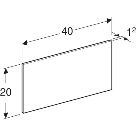 Osłona dekoracyjna, boczna, do umywalki dla dzieci Geberit Bambini, wyższa umywalka, niebieska