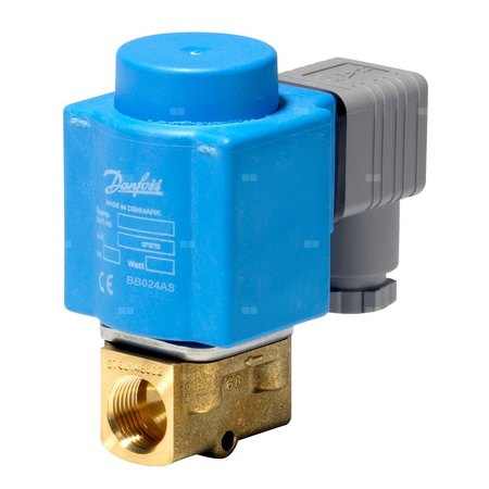 Zawór elektromagnetyczny EV210B, Funkcja: NC, G, 3/8, 0.550 m³/h, FKM