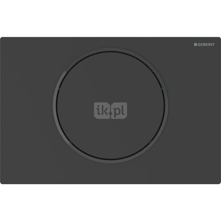 Elektryczny zestaw uruchamiający WC Geberit, Sigma10, 12cm, stal nierdz., czarny mat, easy-to-clean