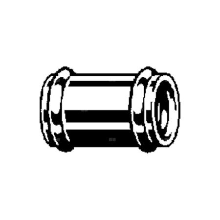 Mufa VIEGA 3895 Jednoczęściowy, mosiądz (Chromowanie), DN 28 (zz x zz)