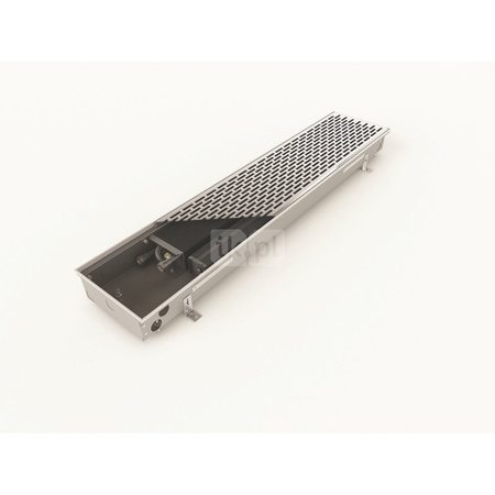 Grzejnik konwektorowy ZEHNDER Terraline Neo, wym. 90 x 3200 mm, kolor aluminiowy naturalny, moc 4246 W