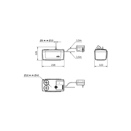 Pompa do kondensatu WILO Plavis 013-C-2G 50/60 Hz (0.34 l/h) 20 W