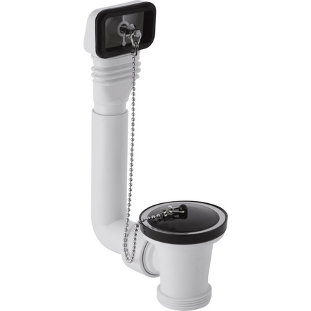 Odpływ zlewozmywakowy z przelewem, z korkiem