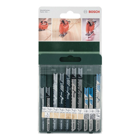 10-częściowy zestaw brzeszczotów do wyrzynarek, chwyt U U 19 BO, U 1 AO, U 111 C) U 111 D, U 144 D, U 101 B, U 101 D, U 18 G, U