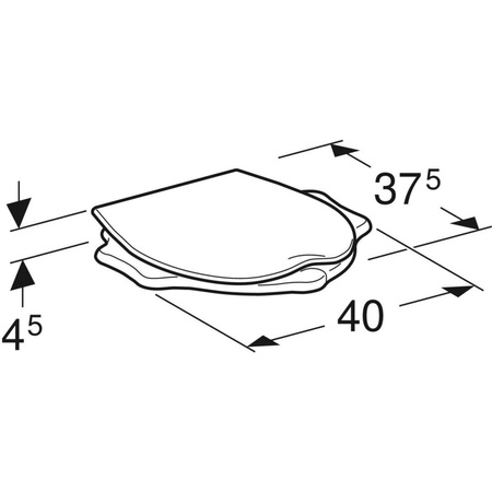 Deska sedesowa dla dzieci Geberit Bambini, z funkcją podpory, wzór żółwia, czerwona