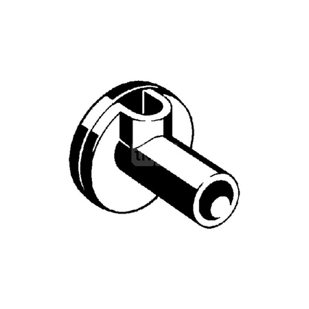 Izolacja naścienna VIEGA 1412.991 1/2'', 15/18 mm (model pojedynczy) tworzywo sztuczne, kolor czarny