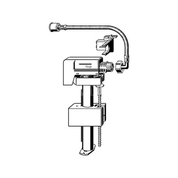 Zestaw zaworu napełniającego model 85804, tworzywo sztuczne / żółty / szary