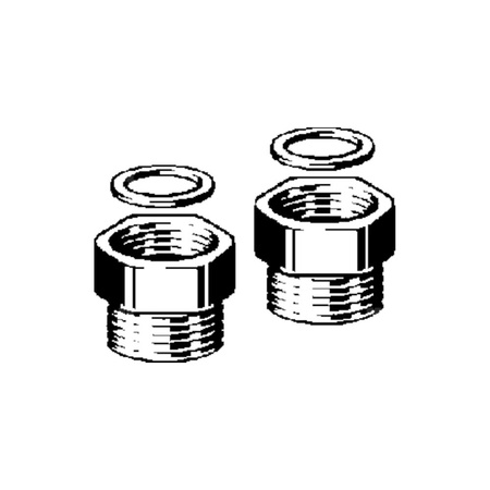 Rozdzielacz obwodów grzejnych VIEGA 1022.7 Dwuczęściowy, mosiądz / mosiądz, 3/4'' (gw x gz), 22 mm