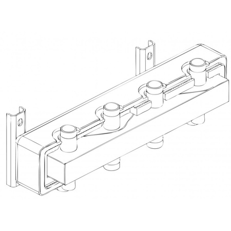 Rozdzielacz hydrauliczny FERRO RSI04, odgałęzień: 4 (1 1/2''), z izolacją