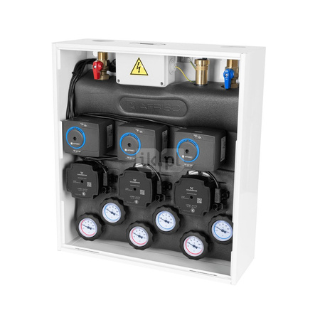 Grupa pompowa AFRISO PrimoBox AZB 365 GZ x GW 3/4'' x 3/4'', z izolacją, z siłownikiem arm 141