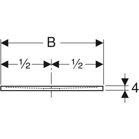 Brodzik prostokątny Geberit Sestra 100x80 cm, biały