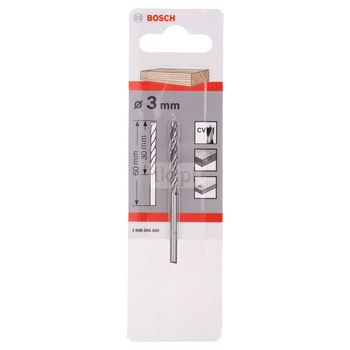 Standardowe, spiralne wiertło do drewna 3x30/60 NS