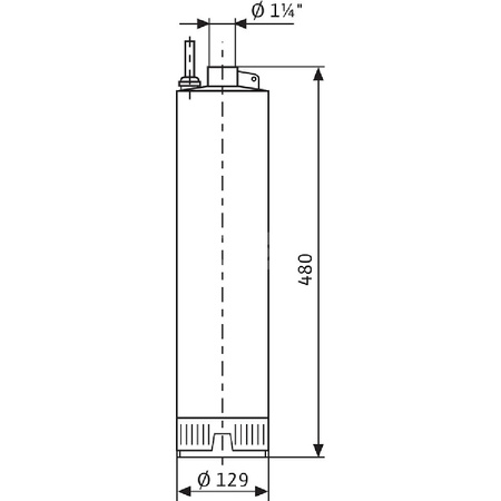 Pompa głębinowa WILO Sub TWI 5-304EM-FS częstotliwość 50 Hz, moc 0.55 kW 4.5 A, prędkość obrotowa 2810 obr/min, materiał wirnika: stal nierdzewna