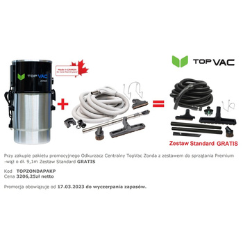 Jednostka centralna TopVac ZONDA z zestawem do sprzątania