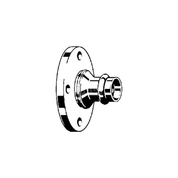 Przejście kołnierzowe z SC-Contur Profipress VIEGA 2659.5 Jednoczęściowy, brąz / brąz, 54 mm, DN 50 (kołnierz x mz), 90 mm, (głębokość: 50 mm)
