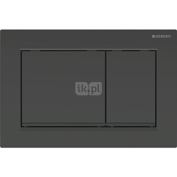 Przycisk uruchamiający Geberit Omega30, przedni/górny, czarny-czarny mat-czarny