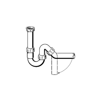 Syfon rurowy przeznaczenie: zlewozmywak, tworzywo sztuczne, nr wzoru 7985.20 G: 1¼ DN: 40