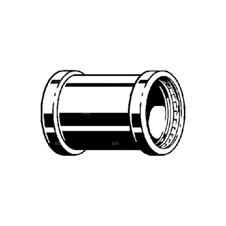 Mufa Prestabo VIEGA 1115.5XL Jednoczęściowy, stal (Ocynk galwaniczny/elektrolityczny) / stal, 18 mm x 64 mm (mz x mz), 110 mm z uszczelką