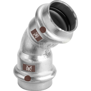 Łuk 45' VIEGA 1726, stal nierdzewna / stal nierdzewna, 18 mm (zz x zz)