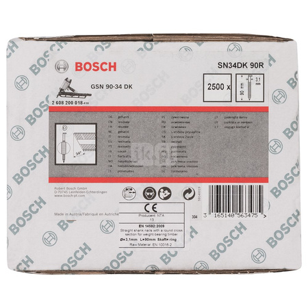 GWÓŹDŹ SN34DK 90R 3.1MM 2'500 PC