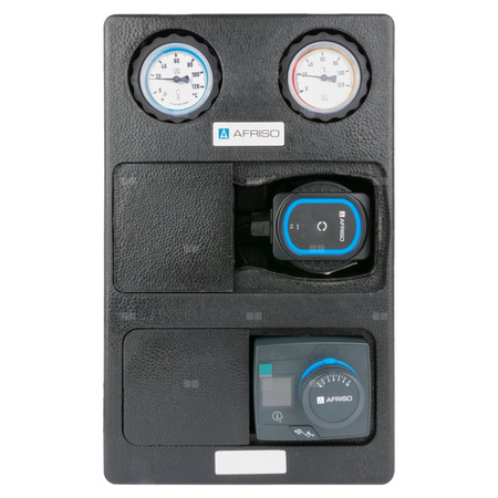 Grupa pompowa AFRISO PrimoTherm K 180-2 DN 25 AP 3-WM-R GZ x GW 1 1/2'' x 1'', z zaworem mieszającym, z izolacją, z pompą obiegową