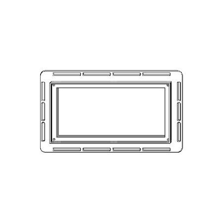 Ramka do zabudowy Visign for More przeznaczenie: zlicowanego montażu przycisku do WC, tworzywo sztuczne, nr wzoru 8350.23 wykonanie: chromowane