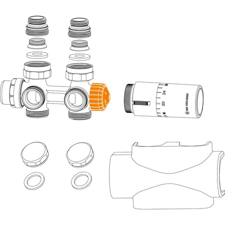Multilux 4 - Eclipse z głowicą HALO, chrom