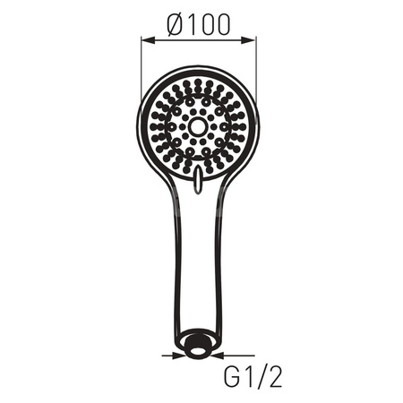 SERA rączka natrysku 5F, chrom