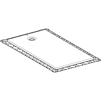 Brodzik prostokątny Geberit Olona 160x80 cm, biały