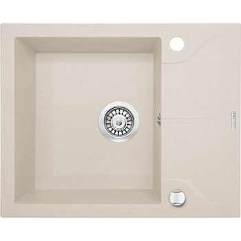 Deante Andante Zlewozmywak 1-komorowy z krótkim ociekaczem - beż