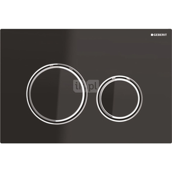 Przycisk uruchamiający Geberit Sigma21, przedni, szkło czarne